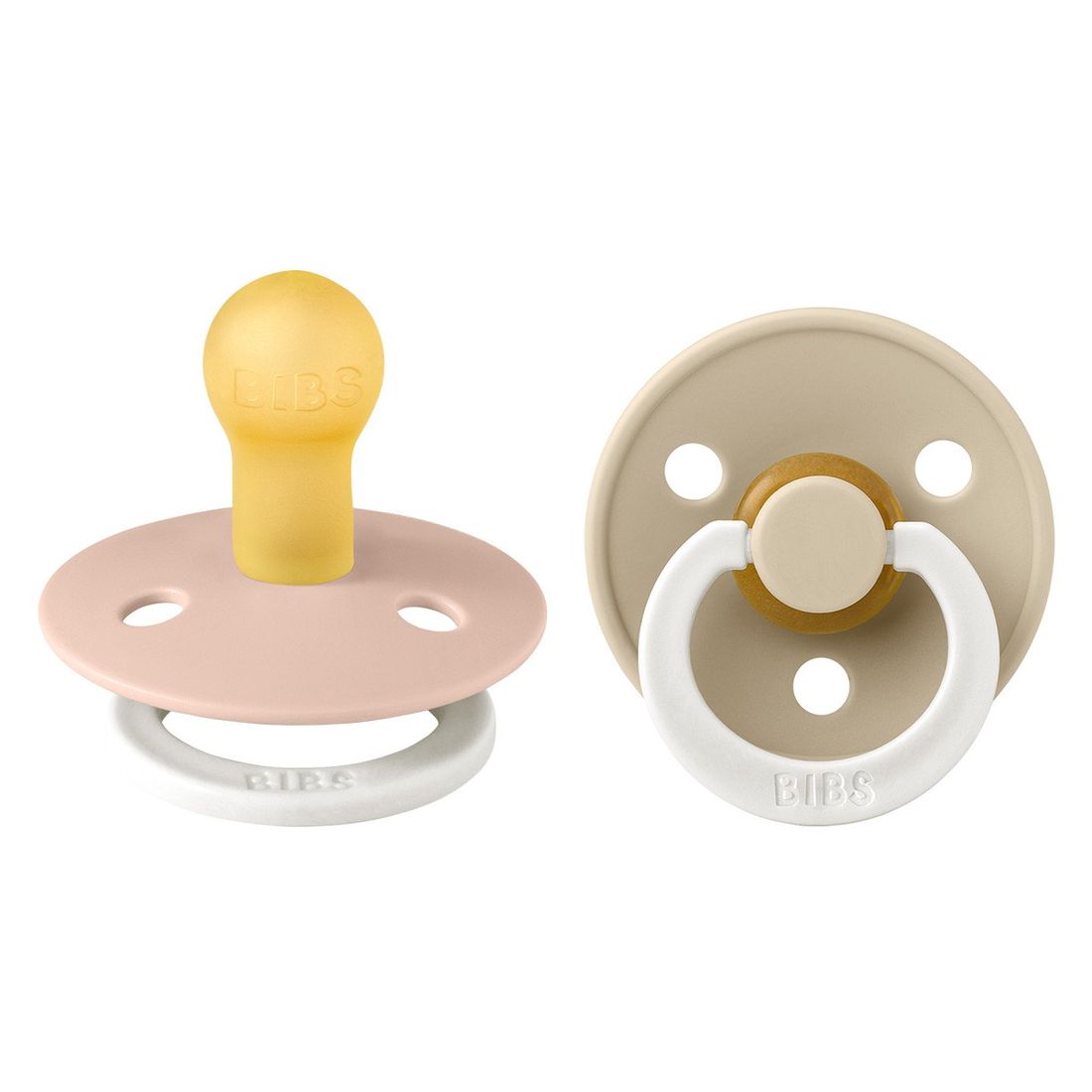 Lot de 2 Sucettes Rondes Night Colour Blush & Vanilla - 0/6 Mois (Bibs) - Couverture