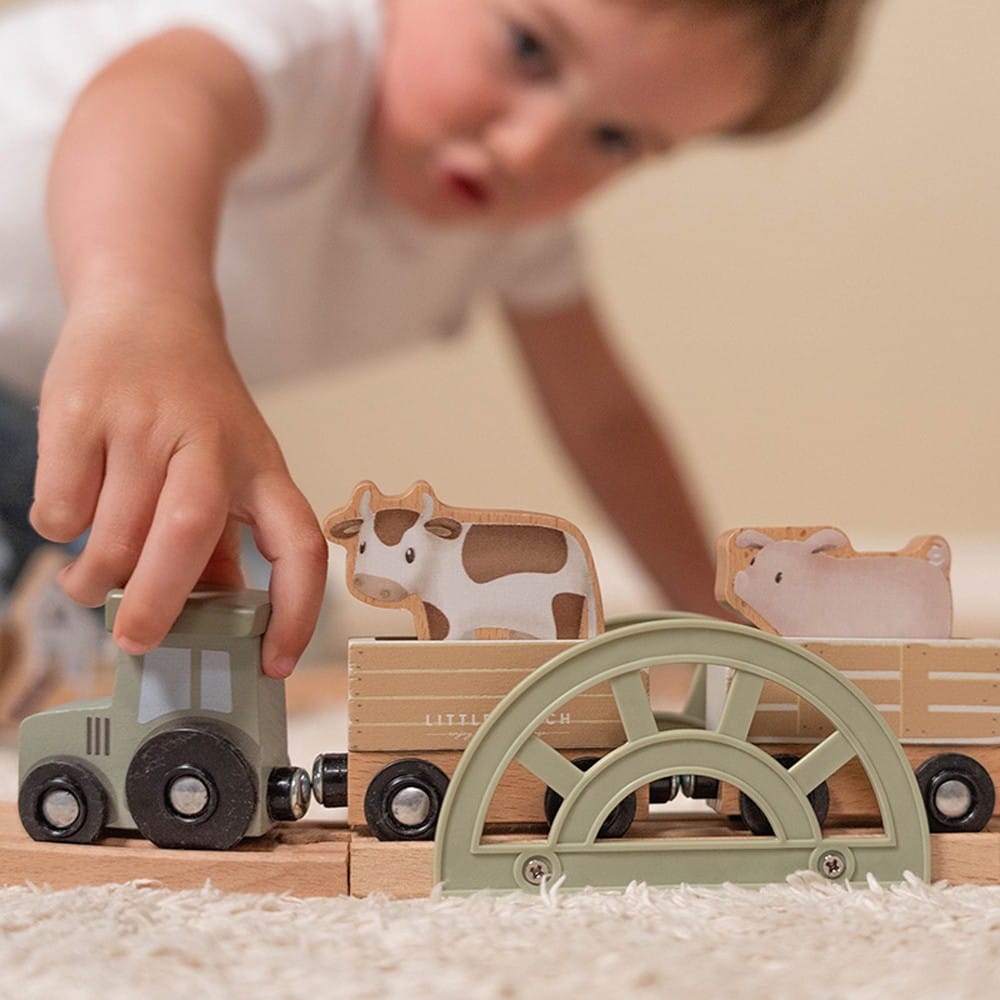 Circuit de train en bois Little Farm (Little Dutch) - Couverture