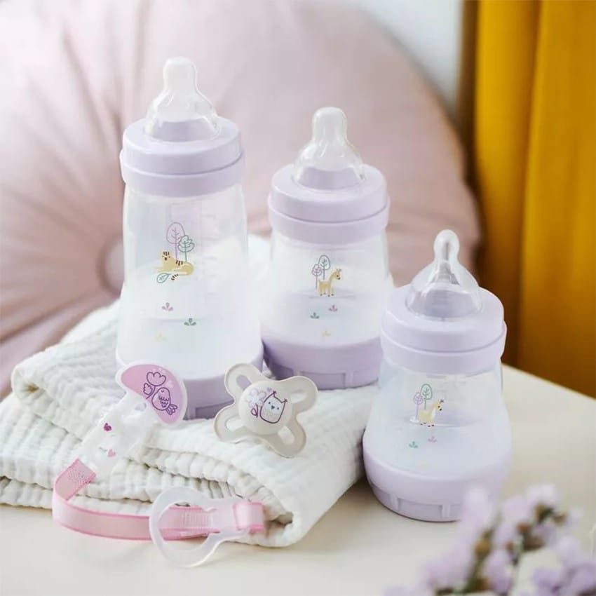 Biberon Easy Start anti-colique 260 ml lilas - Rose (Mam) - Couverture