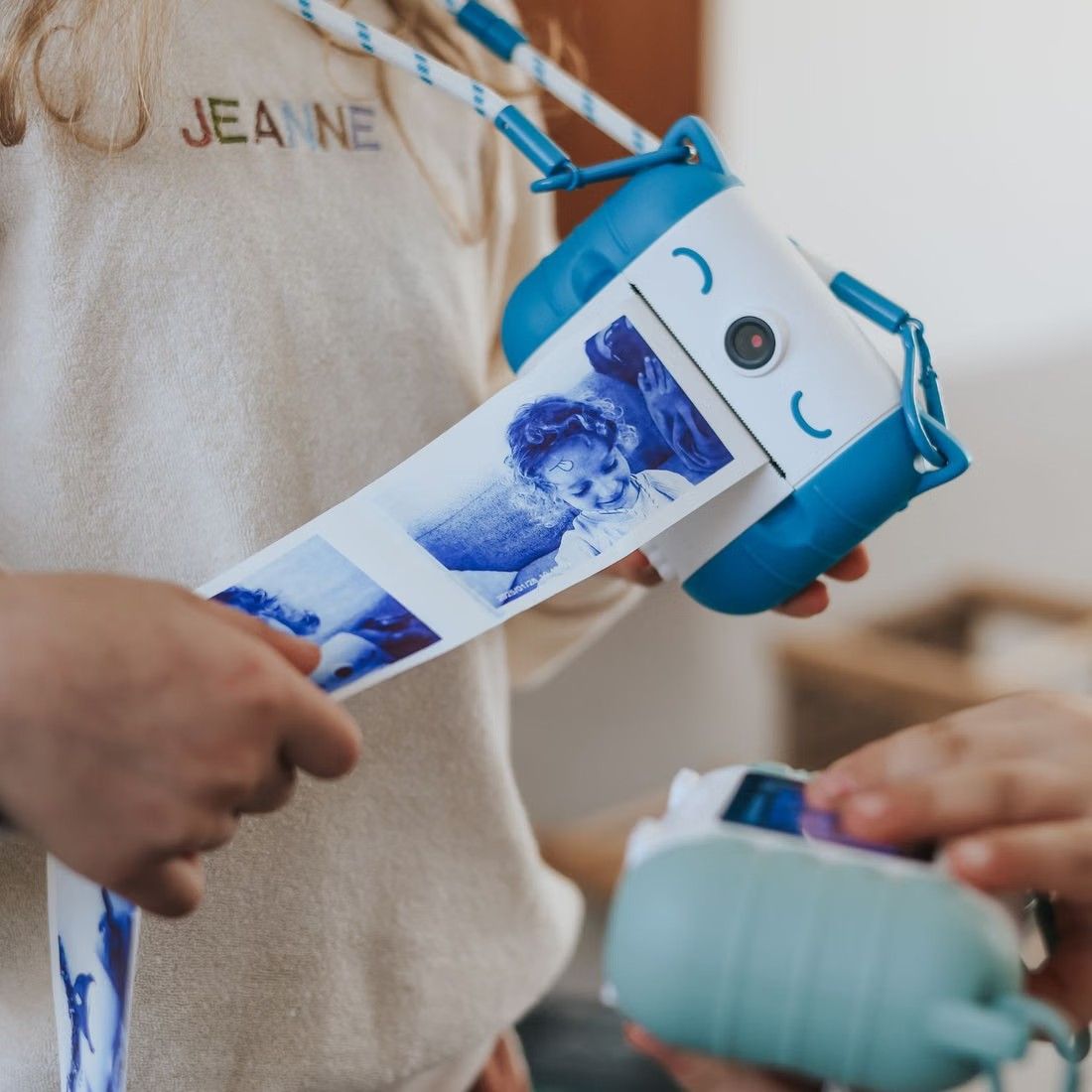 Kidywolf - Appareil photo instantané enfant KIDYPRINT avec impression thermique bleu