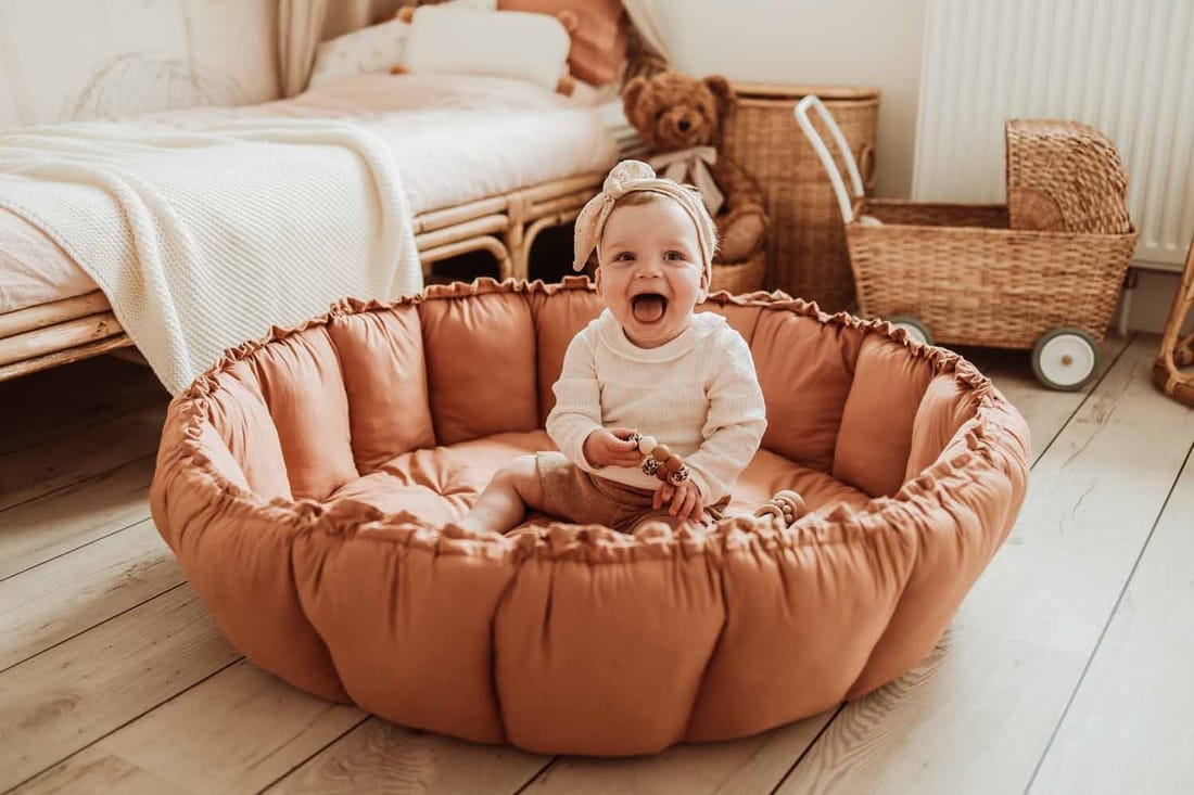 organic babymat & cocoon-tawny brown (Play & Go) - Couverture