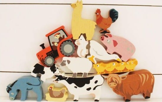 Set Animaux En Bois Ferme Beige (Tender Leaf) - Couverture