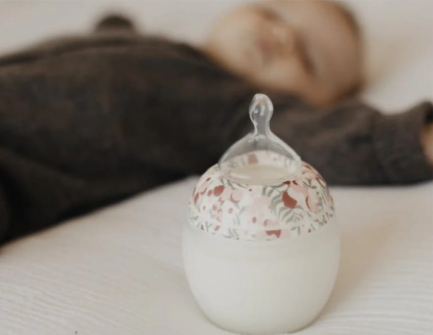 Biberon silicone 150ml Liberty Mimosa Pink - Rose (Élhée) - Couverture