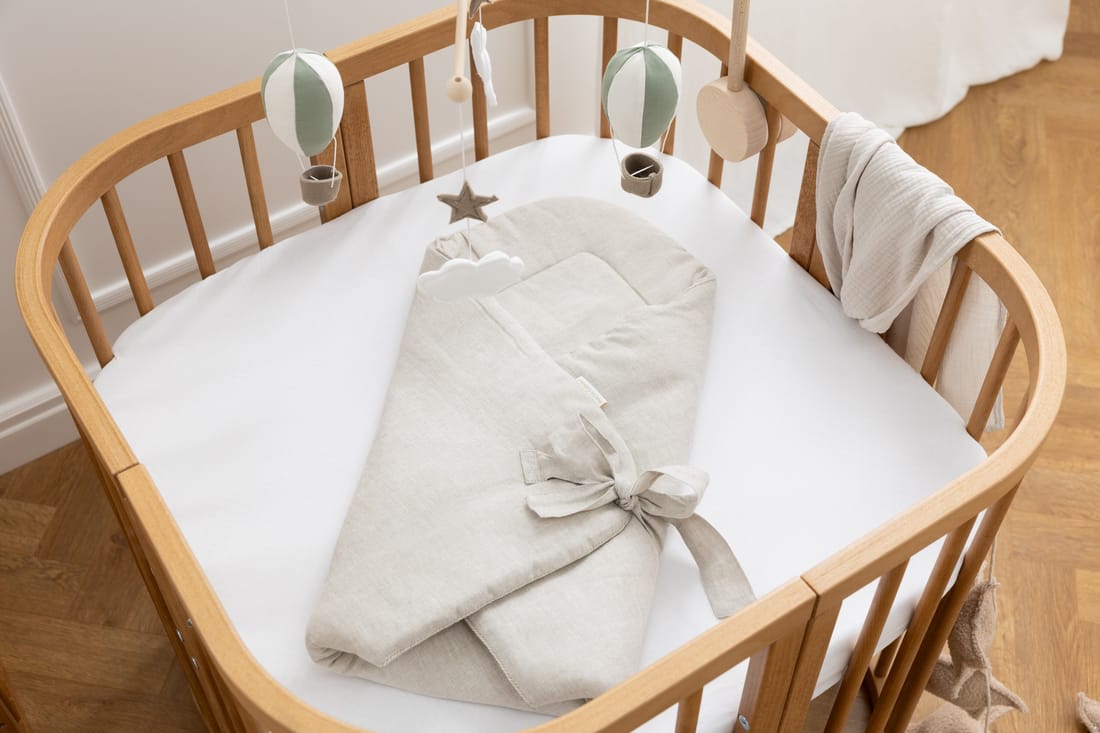 - Gigoteuse d'Emmaillotage en Lin Naturel - Naturel (Mon Lit Cabane) - Couverture