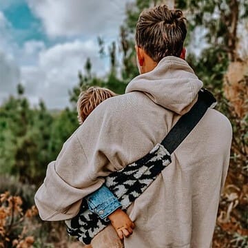 Porte-bébé pour Grand Enfant - Pied-de-poule Teddy (Wildride) - Couverture