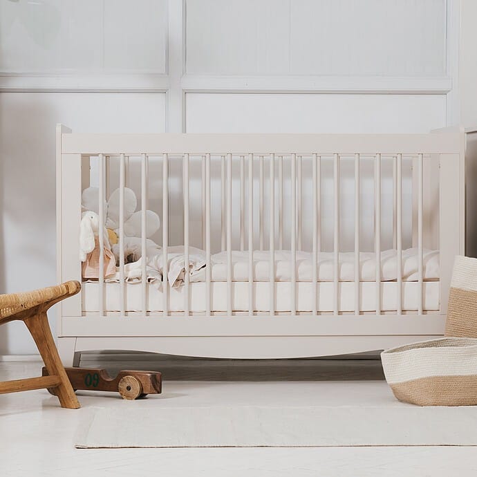 Lit Bébé Evolutif Lille Beige Cachemire - 140 x 70 cm (Nina Bien) - Couverture