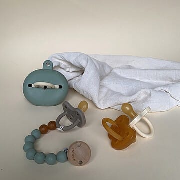 Attache Tétine - Moss Green (HEVEA) - Couverture