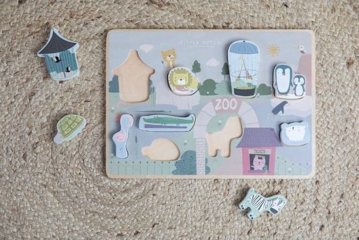 Puzzle à encastrer - zoo (Little Dutch) - Couverture