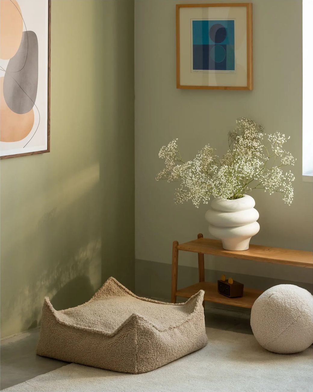 Wigiwama - Pouf ottoman en teddy (Wigiwama) - Couverture