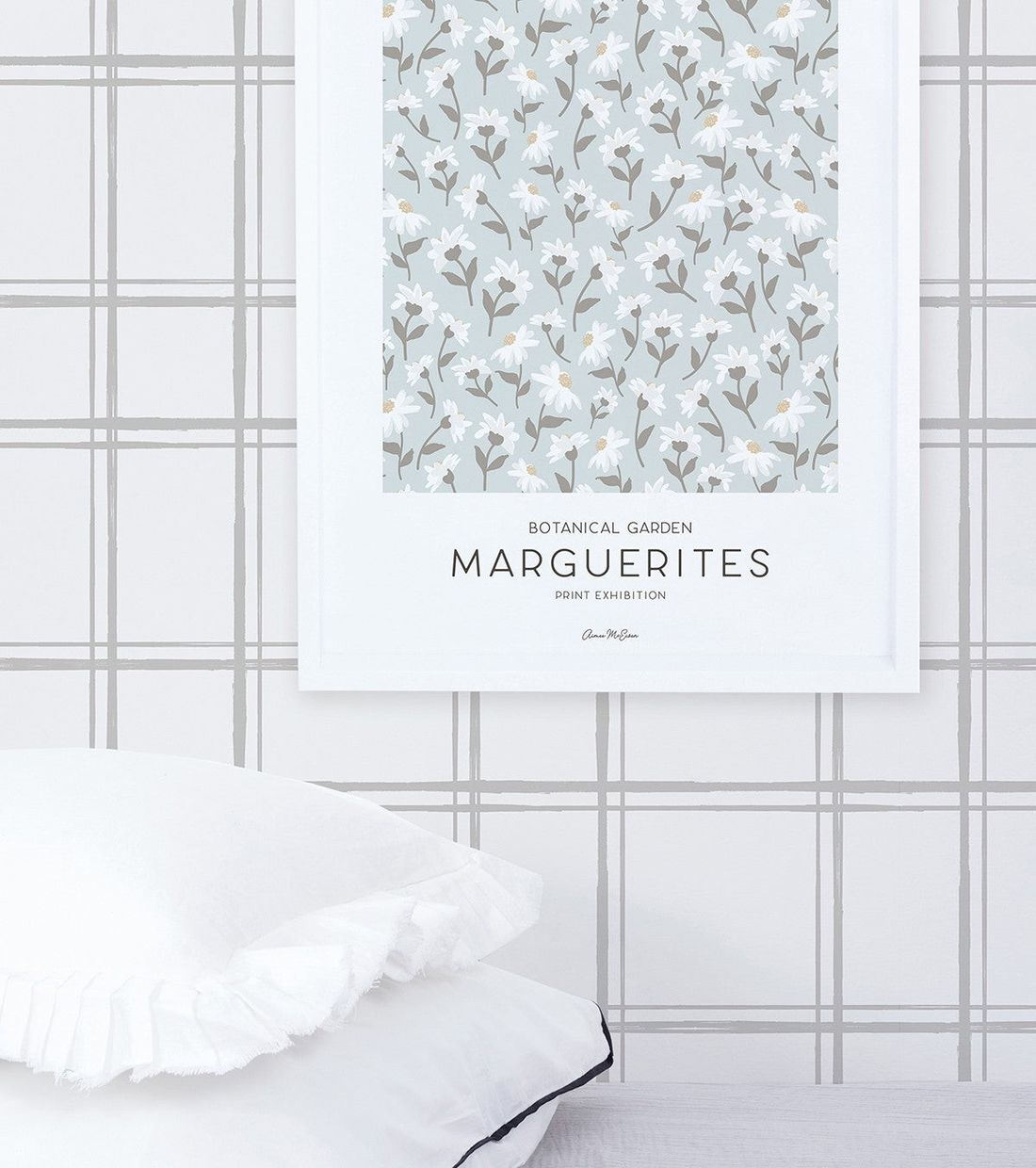 Affiche Marguerites bleu clair (30 x 40 cm) (Lilipinso) - Couverture