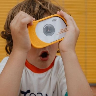 Appareil photo enfant étanche KIDYCAM Waterproof orange (Kidywolf) - Couverture