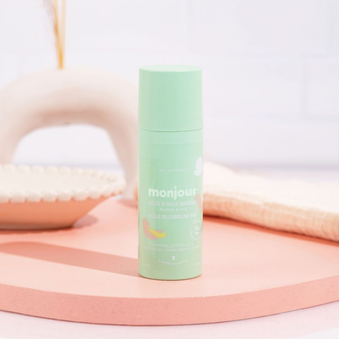 Gelée d'huile magique massage et soin (50ml) (Monjour) - Couverture