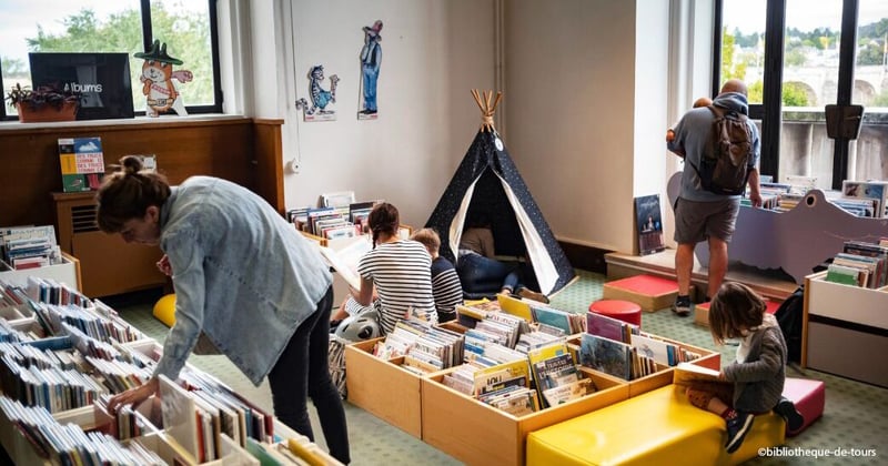 La bibliothèque de Tours, activité pour famille avec enfants, comment occuper ses enfants à Tours